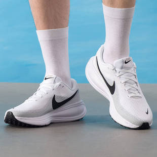 Nike/耐克 REVOLUTION 8 舒适低帮休闲跑步鞋男款白色HJ9198-101