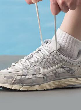 Nike/耐克 P-6000 舒适百搭透气 休闲跑步鞋男款白灰色IU7549-072