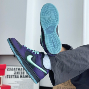 Nike/耐克 Dunk Low 经典时尚舒适 低帮板鞋男款 黑蓝IB2267-001