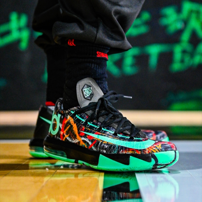Nike/耐克 KD 6 PBJ 舒适百搭篮球鞋男女同款黄黑色IB6903-800