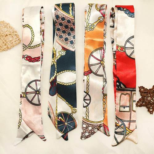 纯色长条丝巾头巾绑包头巾