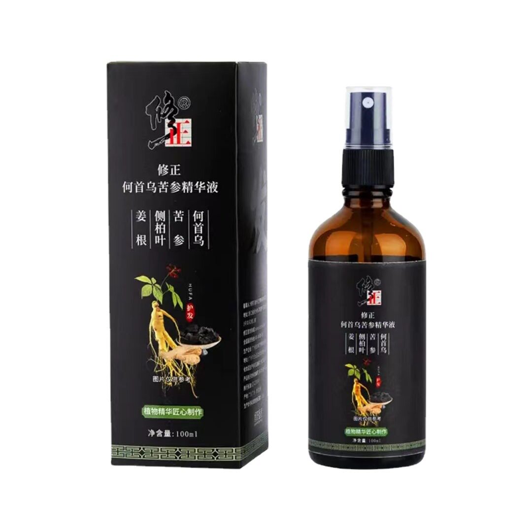 修正何首乌苦参精华液100ml/瓶现货无痕发货批发代发量大价优