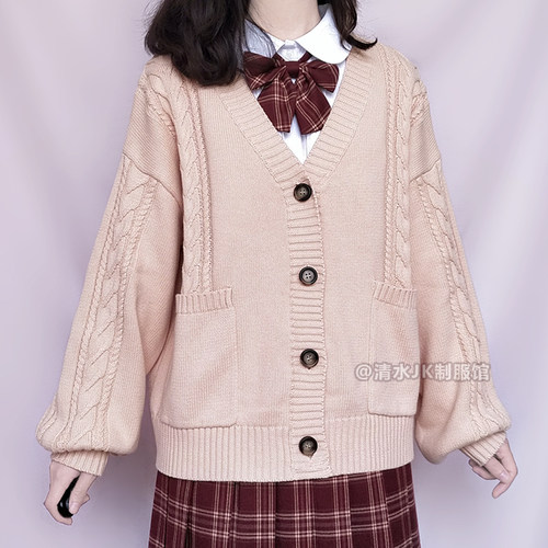 制服大笼袖学院风多色外套毛衣