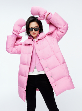 婉甸2025年冬季新品活力粉泡芙羽绒服1244D40SX5