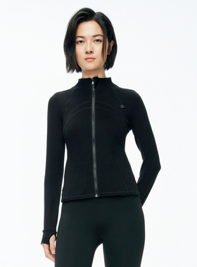 婉甸2025年冬季新品黑色长袖拉链上衣1244Y04SX5