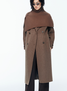 婉甸2025年冬季新品巧克力色阔腿裤1244P17SX3