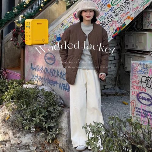 新款 韩国短款棉服 2419 圆领立领秋冬洋气时尚女装棉服