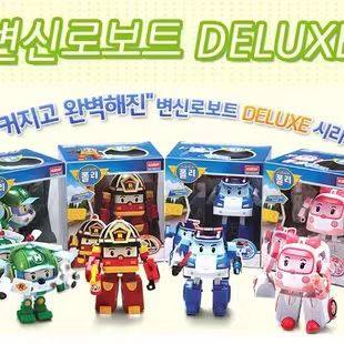特价 韩国进口 正品POLI汽车 儿童玩具 变形警车消防车飞机玩具