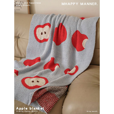 四季半边绒原创设计毛毯