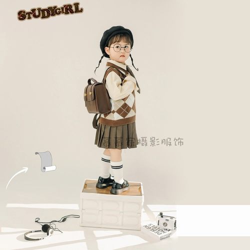 毕业季主题服装马甲美拉德纪实风