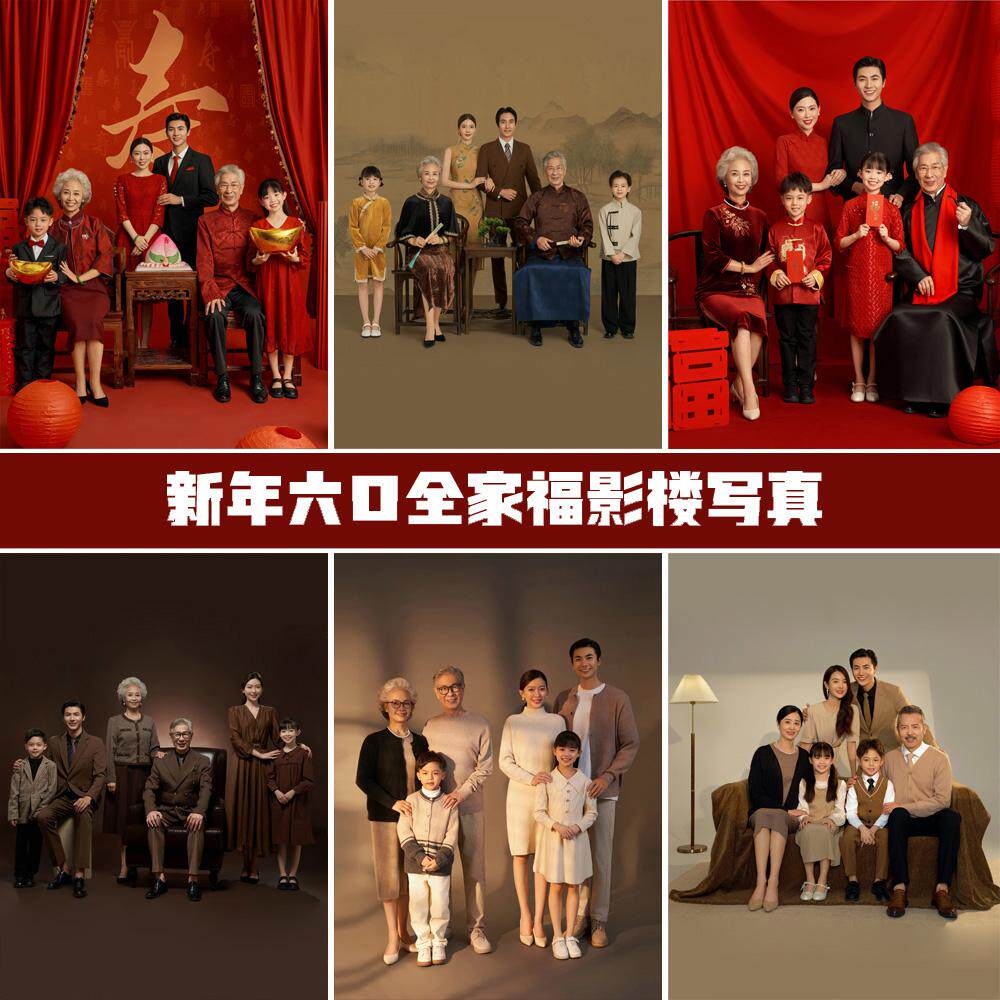 2024新款中式拍照亲子装