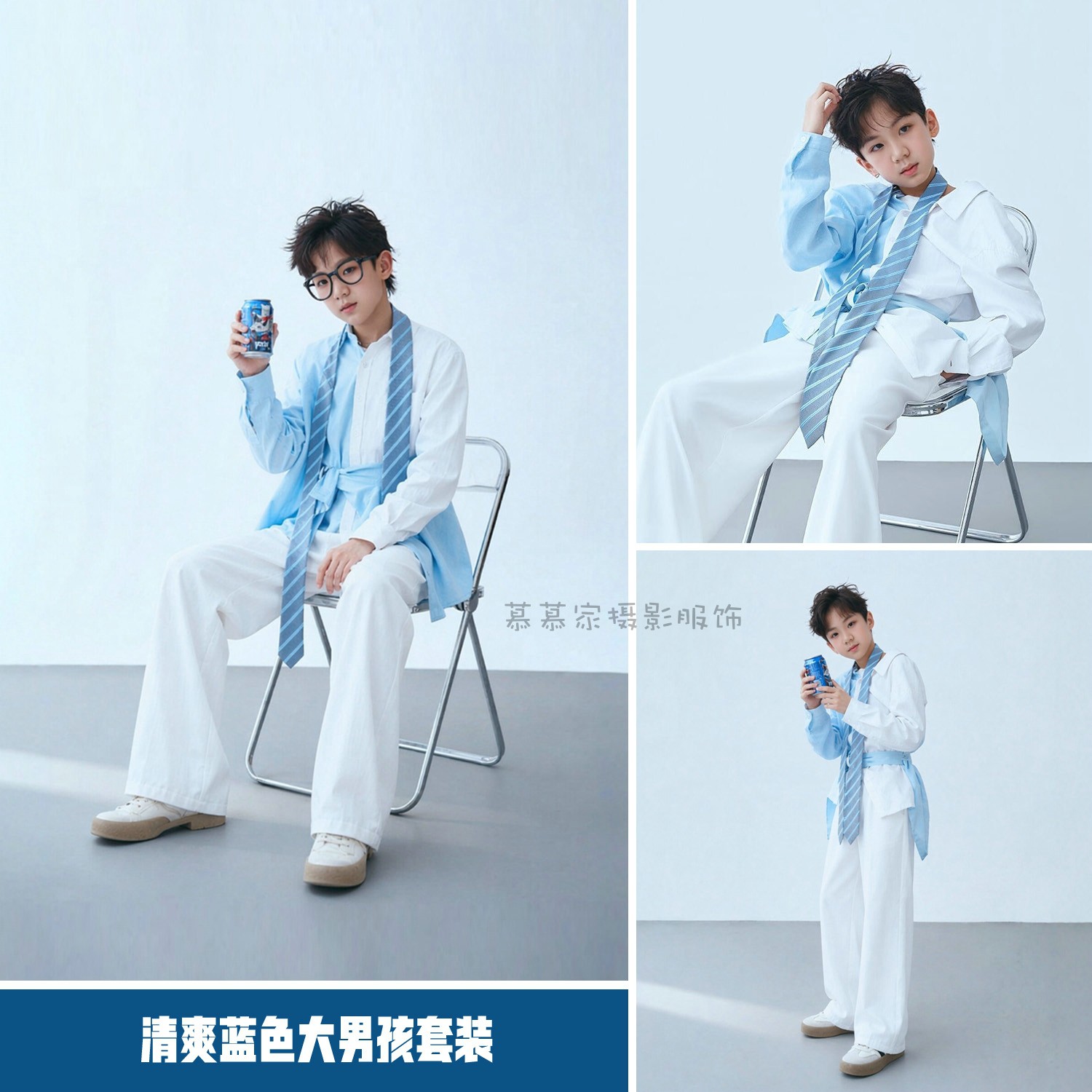 10岁12大男孩清爽休闲慵懒风套装