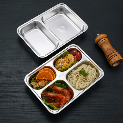 耐用镔雅利餐盘304不锈钢儿童