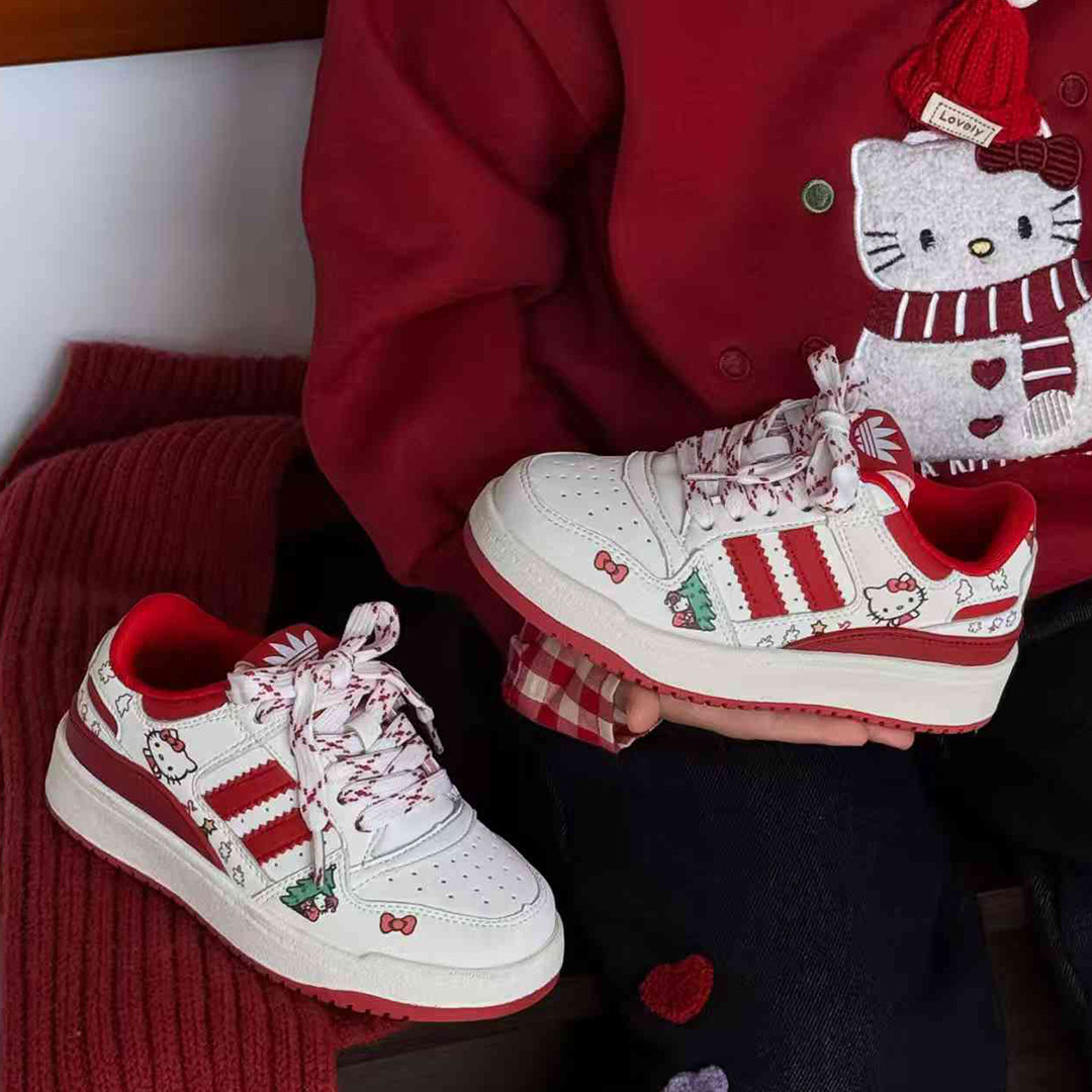 儿童卡通印花猫咪软底板鞋女魔术贴休闲鞋红色小众百搭运动潮鞋子,童鞋/婴儿鞋/亲子鞋,板鞋,淘宝优惠券,粉丝福利购,淘宝优惠卷