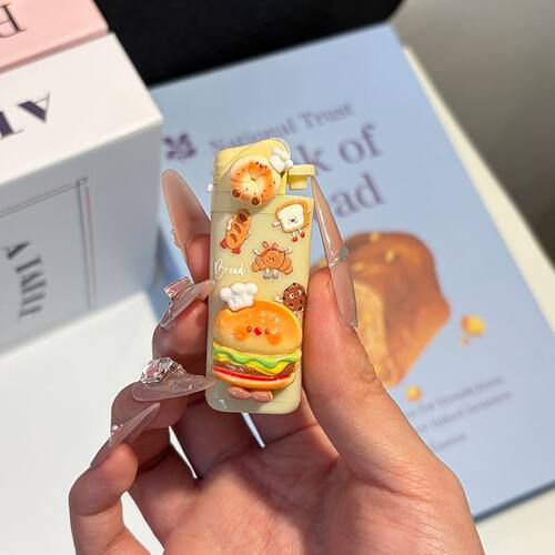 爆款甜甜软软黄油小面包砂轮一次性明火打火机创意手作成品送男友