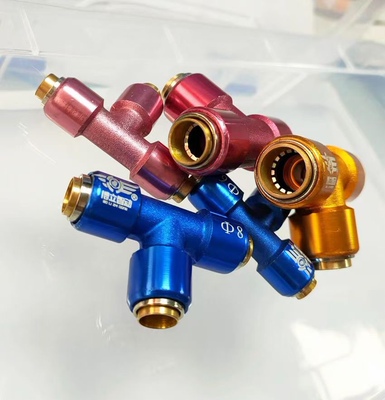 新品气管防爆快速接头双层密封耐高压三通快插接头