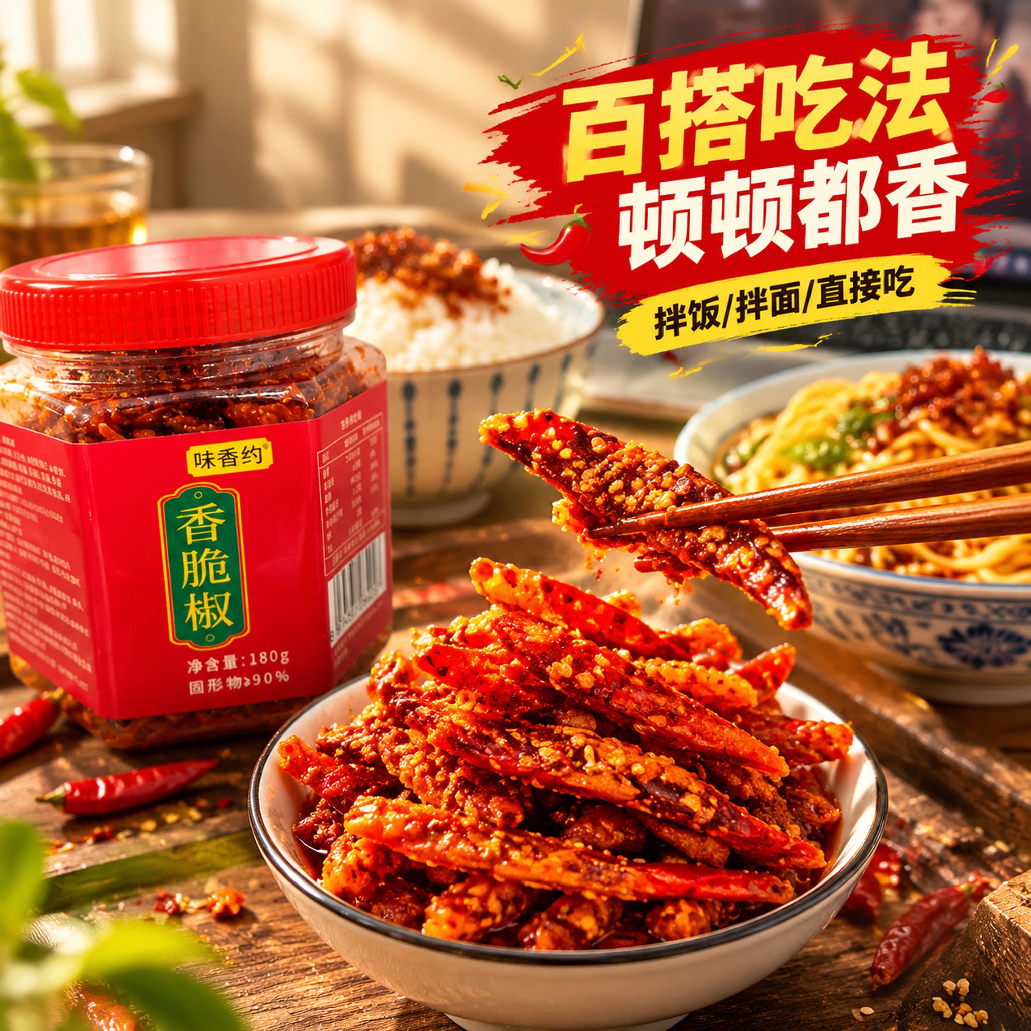 真的好好吃!贵州特产香脆椒香酥炸辣椒脆羊肉粉辣椒丝丝零食小吃