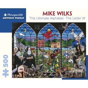 Pomegranate美国石榴进口成人拼图 500片AA1074 字母表玩具礼物