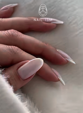 【NAILISM 高端穿戴甲】Kylie同款美甲高位法式杏仁椭圆高级欧美