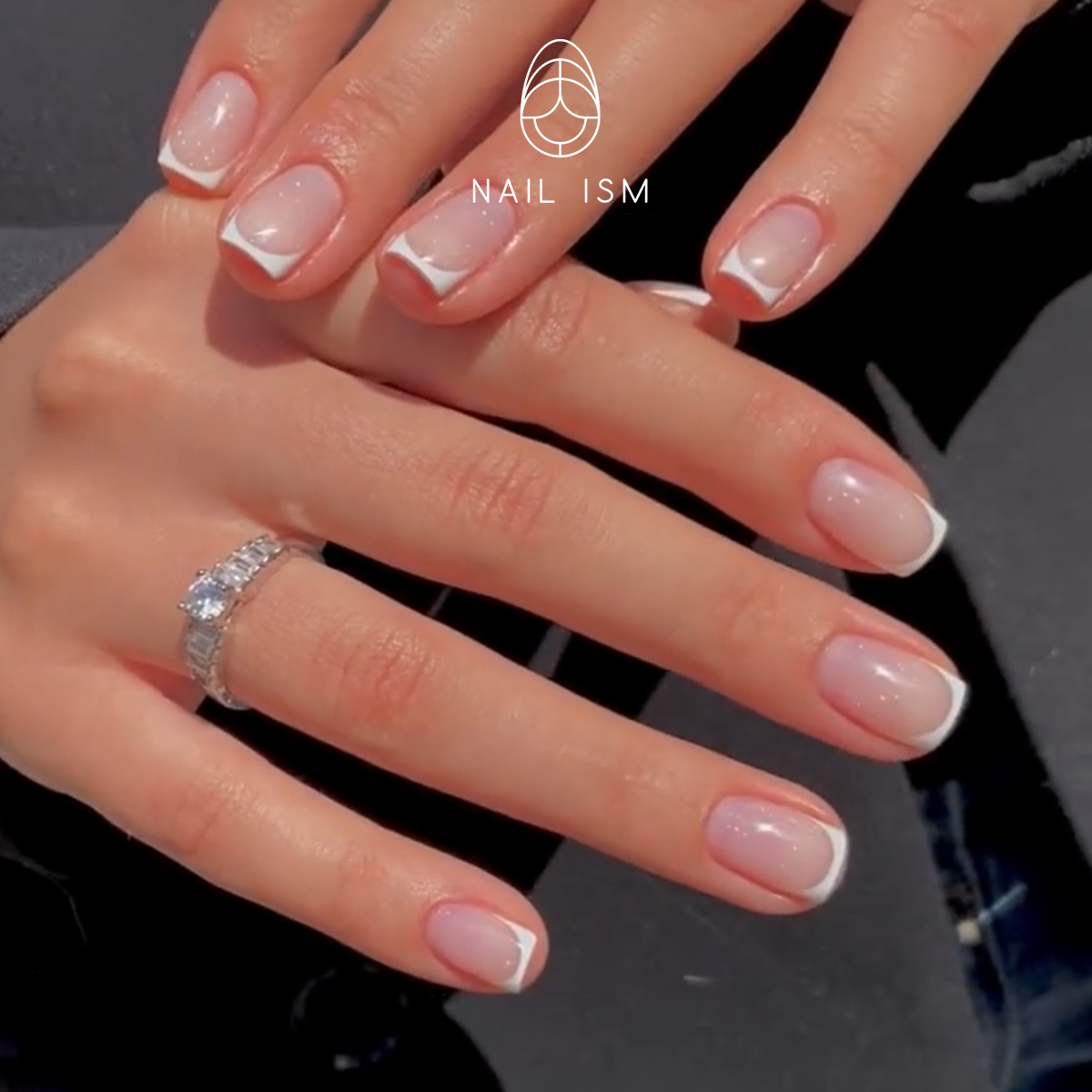 【NAILISM高端穿戴甲14】法式肯豆同款简约百搭欧美高级方形短甲