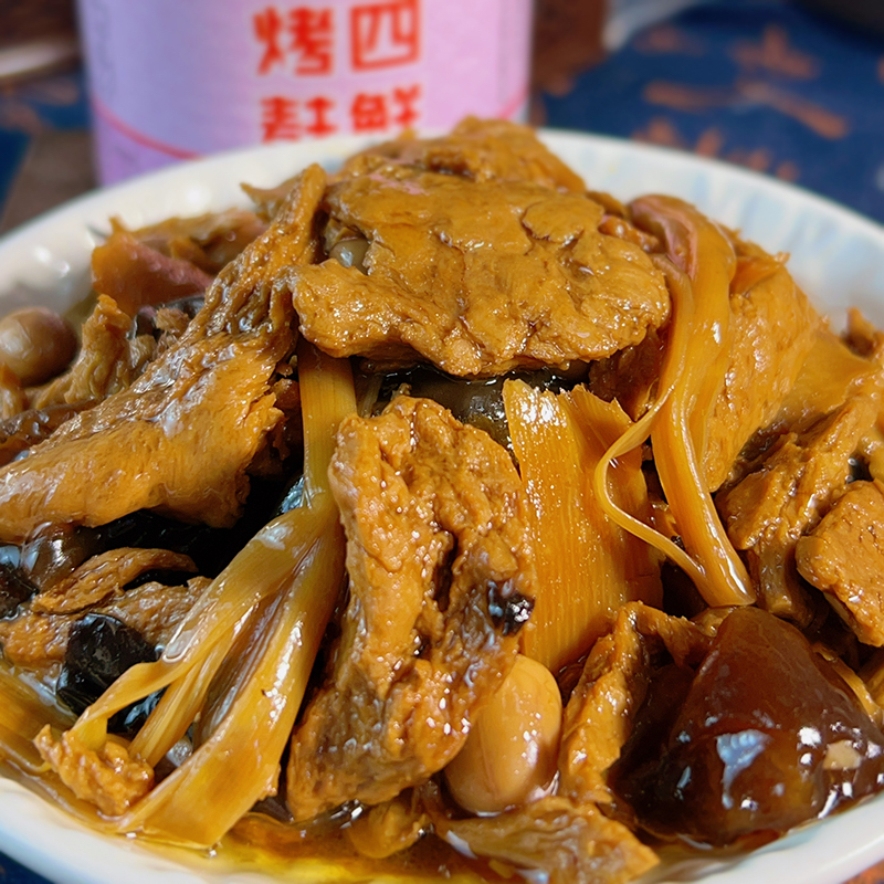 四鲜烤麸罐头300g宁波老字号开罐即食下饭菜方便速食菜四喜鲜烤麸
