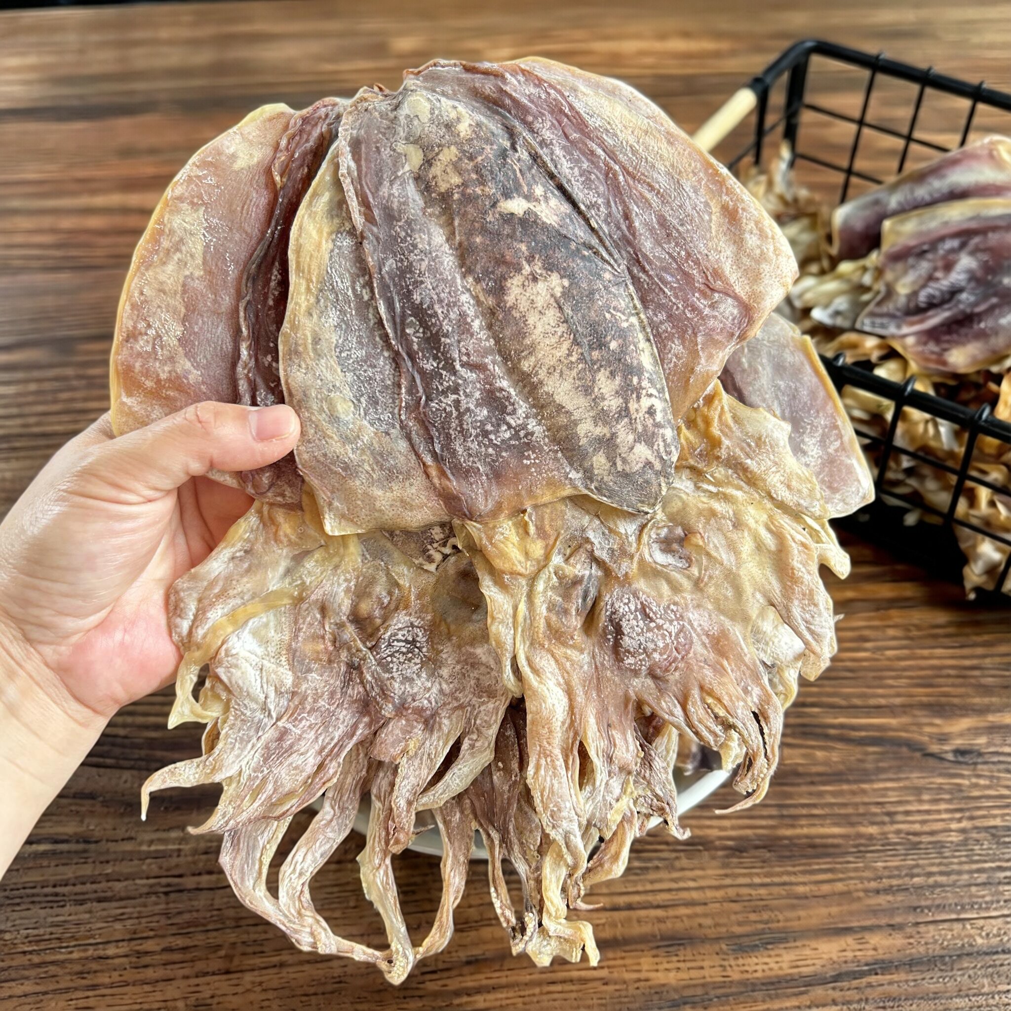舟山墨鱼干干货 微咸深海目鱼干 农家自晒乌贼干煲汤煮粥海鲜食材