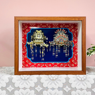 拼酷栖冠小磁系列3D金属拼图凤冠冰箱贴相框磁吸展示板防尘收纳盒