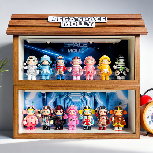 泡泡玛特盲盒收纳架MEGA SPACEMOLLY100%周年系列4 2A-3展示相框
