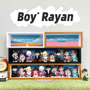 rayan年少时光天生玩家万物生长系列收纳展示柜盲盒防尘相框摆件