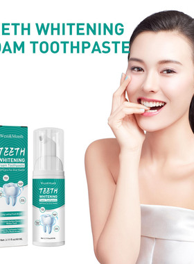 West&Month 泡沫牙膏 牙齿口腔清洁牙渍护龈口气清新牙膏