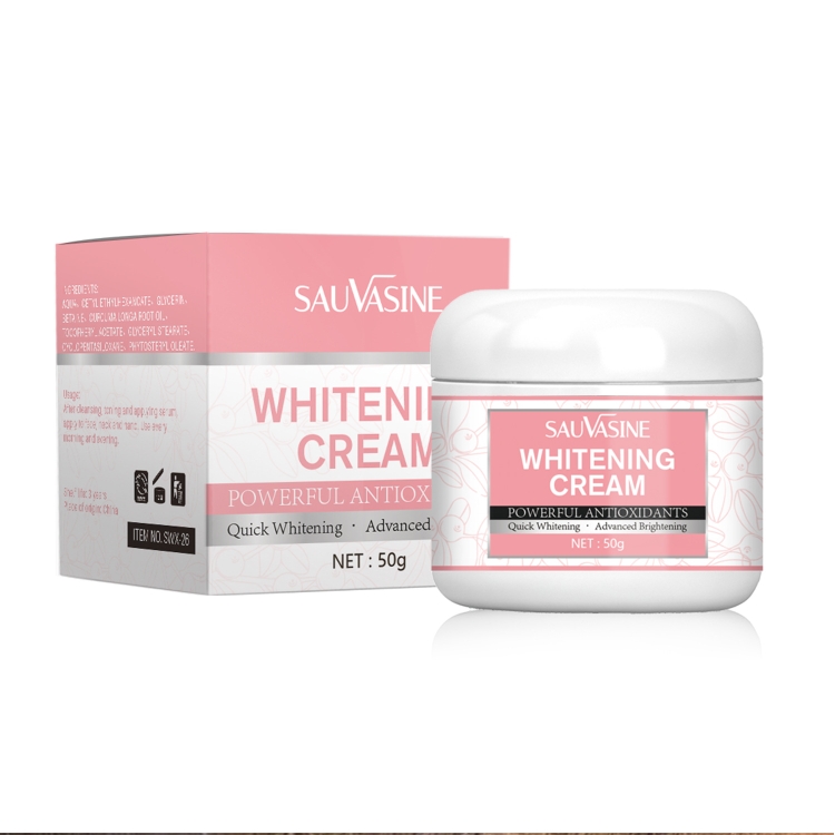 跨境现货SAUVASINEWhitening Cream滋润白美素颜霜