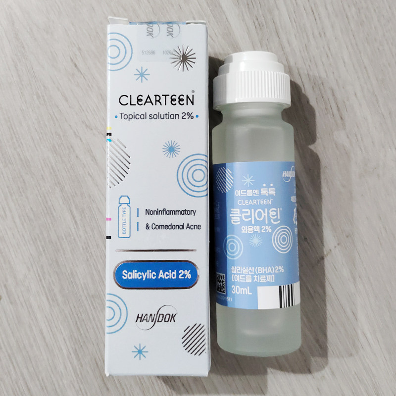 韩国除痘 Handok消痘痘水30ml消痘印疤闭口青春神器Clearteen现货