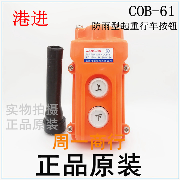 COB-61港进起重机吊行车按钮电动葫芦控制按钮开关上下2档220V5A_虎窝淘