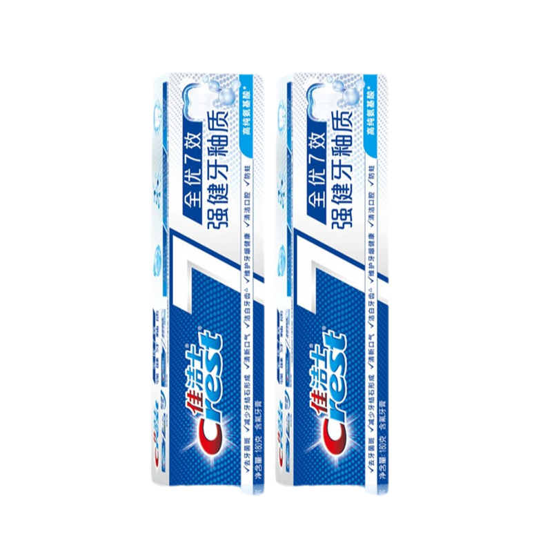 佳洁士全优180克劲爽亮白牙膏