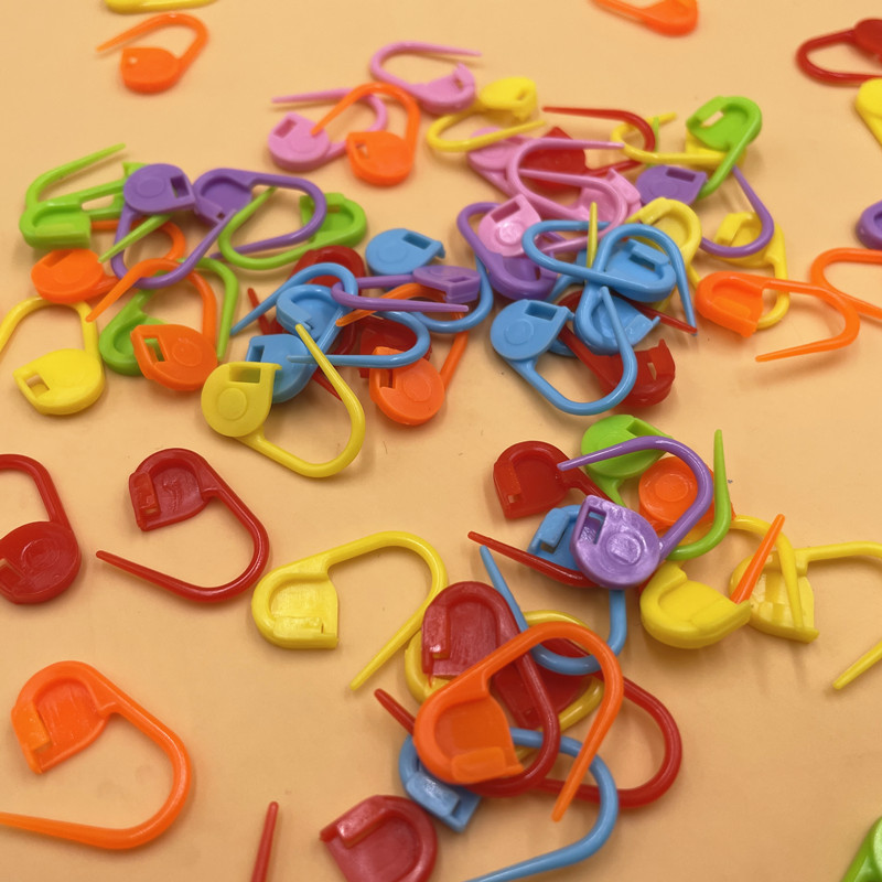 记号扣毛线编织工具配件彩色记号小别针防解别扣钩针编织塑料包邮