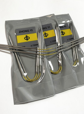 23厘米超短环形针飞鸟针不绣钢织袜子袖口手套迷你毛衣针彩绳刻字