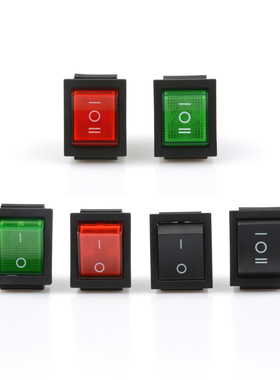 船型开关 25*31 四脚/六脚 2档/3档 不带灯 带灯 黑色 红色 绿色