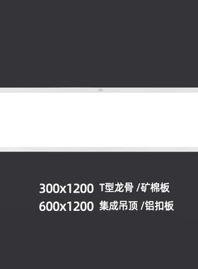 雷士照明集成吊顶300x1200led平板灯铝扣板石膏矿棉板600x1200
