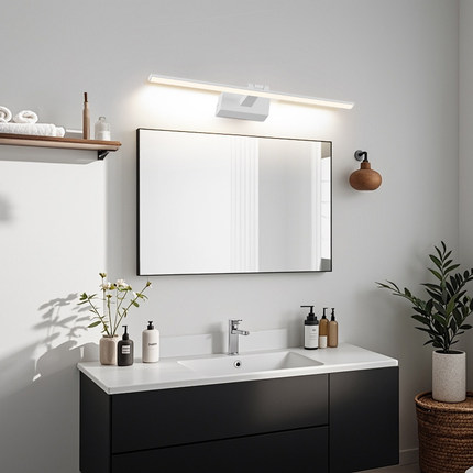 雷士照明led镜前灯卫生间免打孔简约现代防水梳妆台浴室镜柜灯