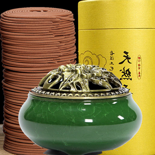盘香沉檀香薰炉陶瓷家用