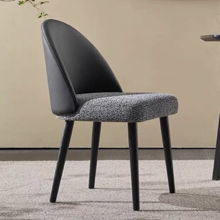 佛山劳森餐椅家用意式酒店设计师餐桌休闲椅北欧实木书椅洽谈靠背