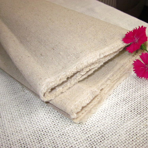 4#zakka风厚麻布料基础素万用