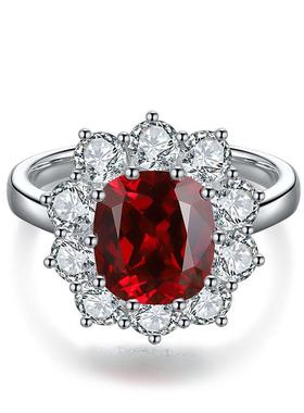 女款定制18K金镶嵌戒指S925银