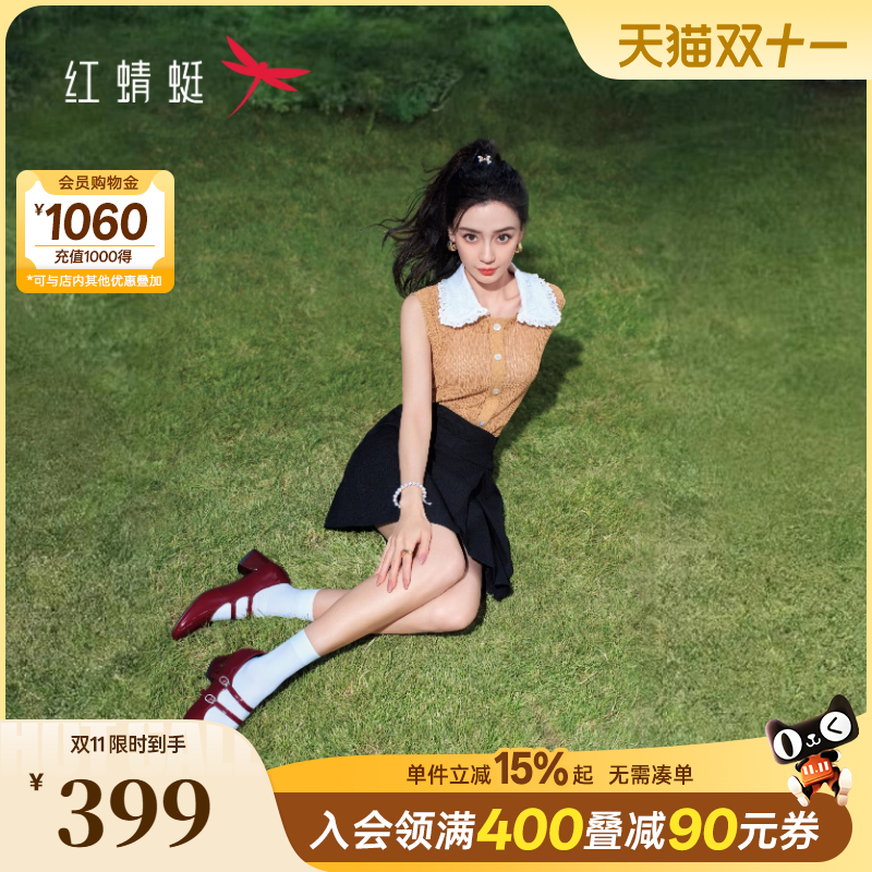 红蜻蜓玛丽珍鞋法式复古