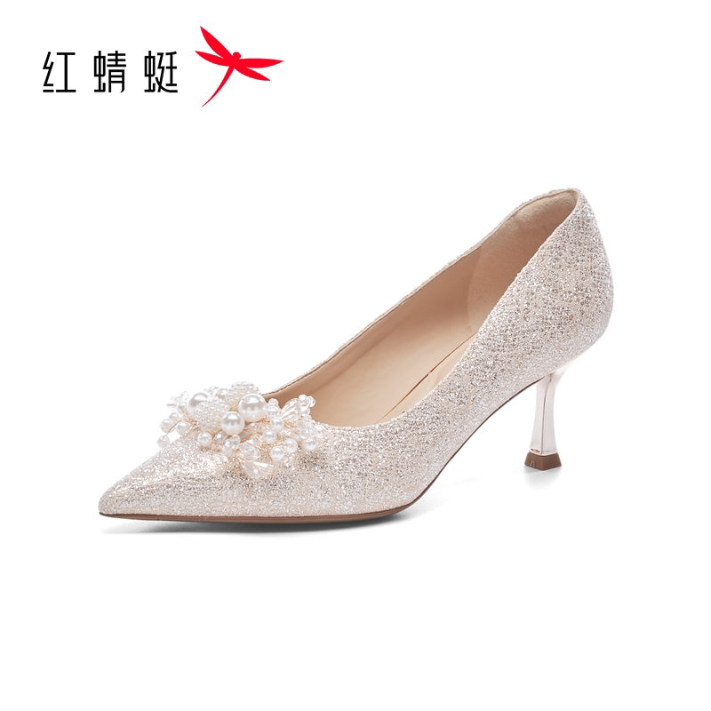 【门店发货】红蜻蜓2026秋季新品晚宴时装女单鞋BC7600029