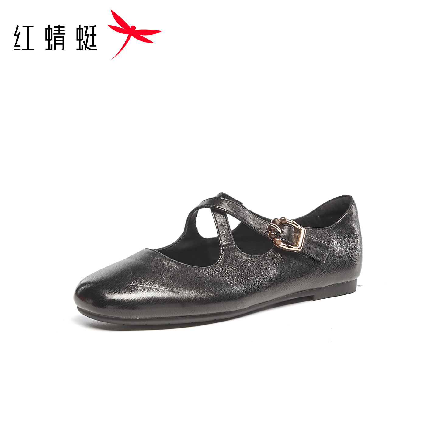 【门店发货】红蜻蜓2026秋季新品时尚休闲小皮鞋女单鞋MBQ7200765