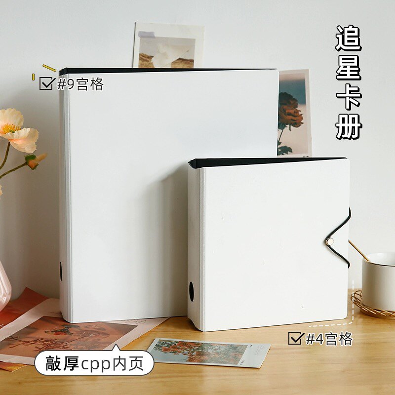 追星收纳A4九宫格透明内页卡册相册爱豆专辑小卡生写明信片收纳册