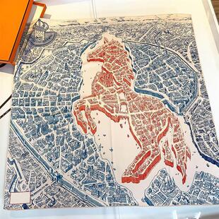 2026春季90cm新款手工卷边女士斜纹百搭大方巾丝巾围巾披肩外贸