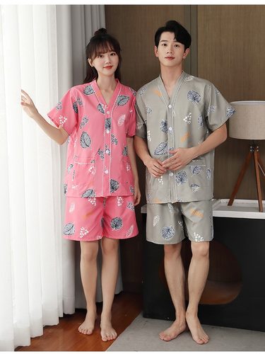 汗蒸服女桃绒洗浴足疗艾灸服前后开扣采耳服按摩服男开衫