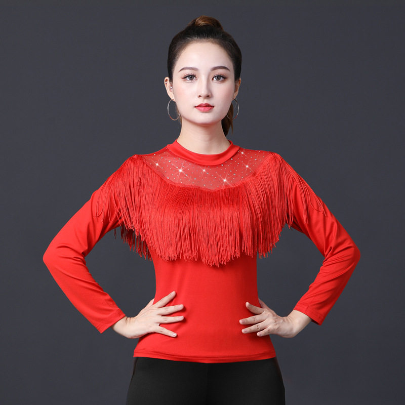 长袖上衣广场舞服装女士